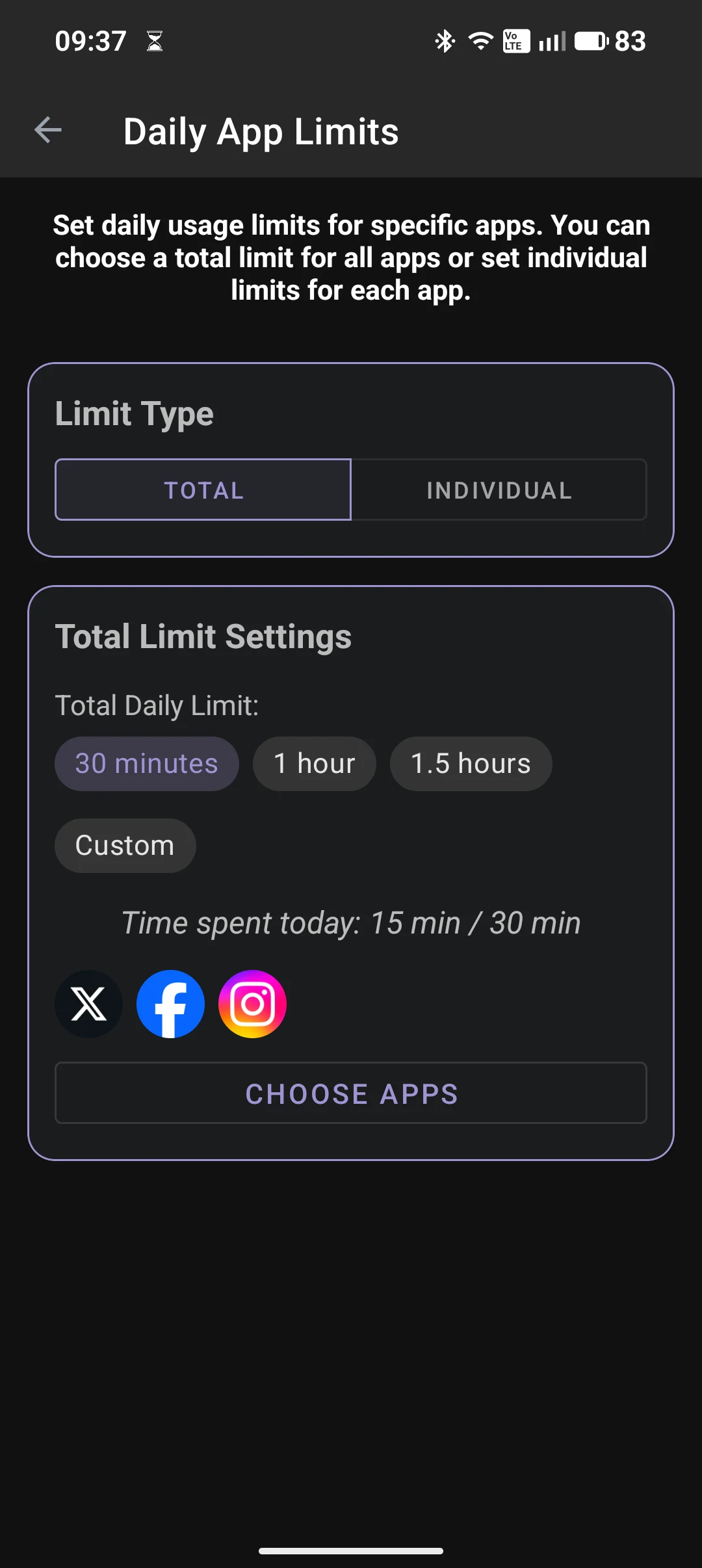 Screen Time Reminder screenshot